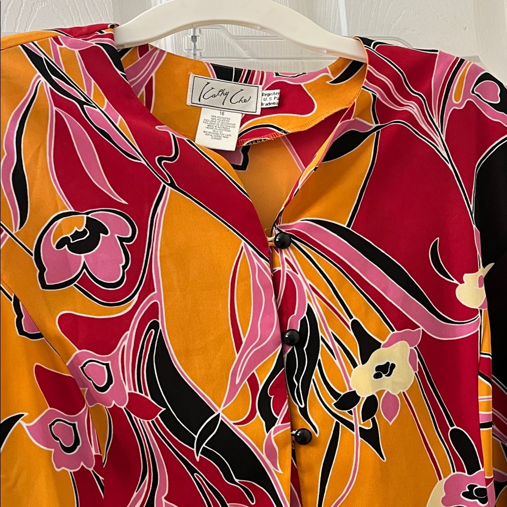 Kathy Lee Multicolor Floral Blouse